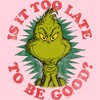 Junior's Dr. Seuss Christmas Grinch Is it too Late T-Shirt - 2 of 4