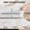 IULULU Mattress Protector, 100% Waterproof Mattress Cover Skin-Friendly, Soft Mattress Pad - 4 of 4