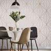 Harmony White and Rose Gold Geometric Paste the Wall Wallpaper - 2 of 4