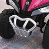 INFURNIC Baby Walkers Kids Ride On Push Car Ride Racer Foot to Floor Sliding ATV Toy with Music Lights, Pink, 26.5"*15"*17.3" - 3 of 4