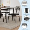 Jojoka 3-Piece Dining Table Set for 2 with Storage Rack – Space-Saving Kitchen Table and 2 Chairs for Small Apartment, Breakfast Nook, Dining Room - 4 of 4