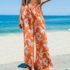 Women's Smoked Wide Lege Cover Up Pants - Cupshe - 4 of 4