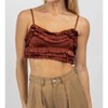 Women's TIERED WOVEN CAMI TOP - ENDLESS BLU. - 3 of 4