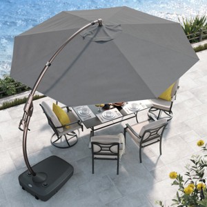 GRANDPATIO 12 Ft Cantilever Sunbrella Umbrella With Base - 1 of 4