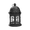 HomeRoots Set of Two Black Metal Celestial Tabletop Lantern Candle Holders - 4 of 4