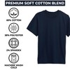 Action Thread Boy's Short Sleeve Crew Neck Premium Soft Cotton Blend T Shirt -3 Pack - 3 of 3