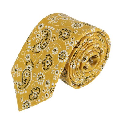 CTM Men's Cotton Bandana Print Tie