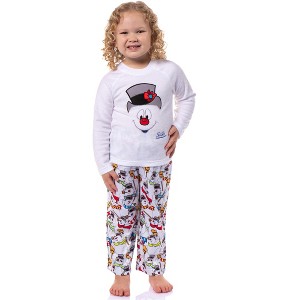 Frosty the Snowman Multiple Sizes Available Girl's Christmas Pajama Set - 1 of 4