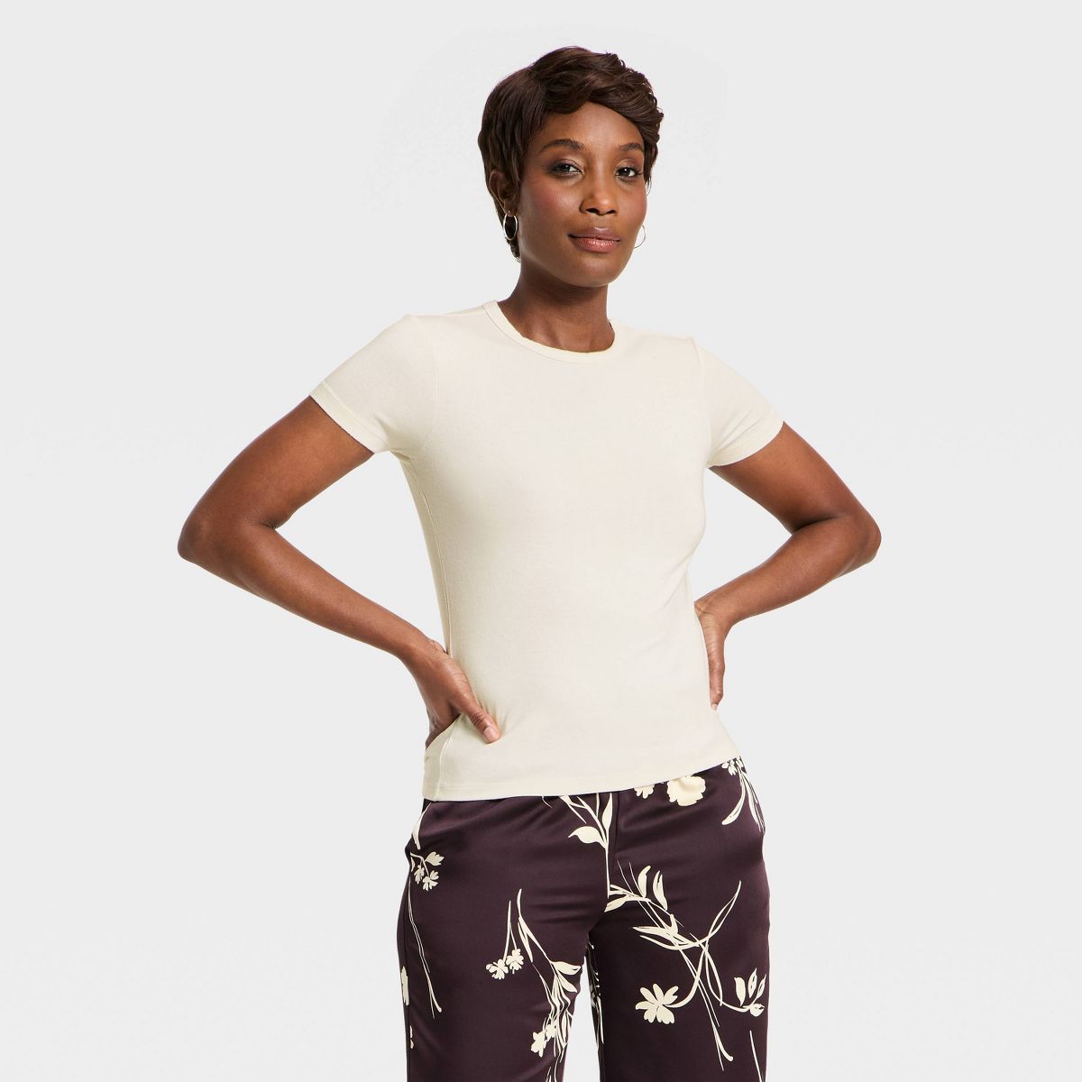 Women's Short Sleeve Fitted Modern Jersey T-Shirt - A New Day™
