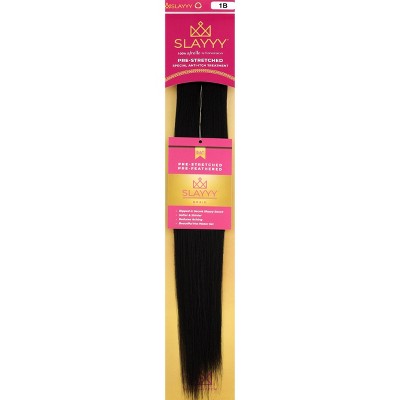 Slayyy Pre-Stretched Braids 1B Shadow Hair Extensions - 3oz