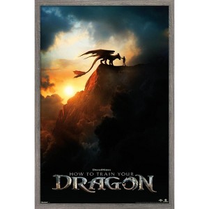 Trends International How To Train Your Dragon (2025) - Teaser One Sheet Framed Wall Poster Prints - 1 of 4