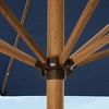 Best Choice Products 9ft Deep Square Solar LED Lighted Patio Umbrella w/ Faux Wood Texture, UV-Resistant - 2 of 4