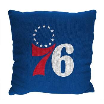 14"x14" NBA Philadelphia 76ers Invert Double Sided Jacquard Decorative Pillow - 2pk