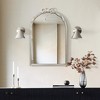 LuxenHome Ribbon Resin Frame Arch Rectangle Accent Wall Mirror Silver - 4 of 4