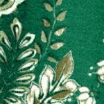 emerald batik flowers