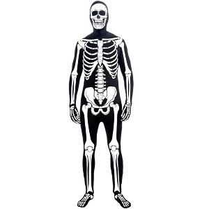 Skeleton Man Skin Suit Adult Costume One-Size - 1 of 2
