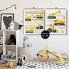 Stupell Industries Construction Zone Trucks & Phrases 2pc Canvas Art Set - 3 of 4