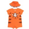 Disney Lion King Mickey Mouse Winnie the Pooh Nightmare Before Christmas Lilo & Stitch Baby Romper and Bucket Sun Hat Newborn to Infant - 3 of 4