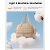 Large Puffer Travel Duffle Bag with Shoe Compartment, Carry On for Women, Hospital and Gym Tote with Toiletry Bag - 3 of 4