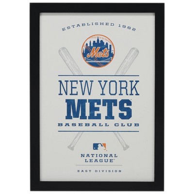 Mlb New York Mets Baseball Concession Metal Sign Panel : Target