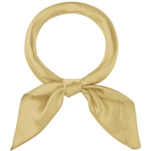 INSPIRE CHIC Women's Solid Color Satin Large Square Scarf Neckerchief Bandanas 35"x35" - 1 of 4