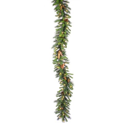 Vickerman 9' X 14" Emerald Mixed Fir Artificial Christmas Garland, Dura ...