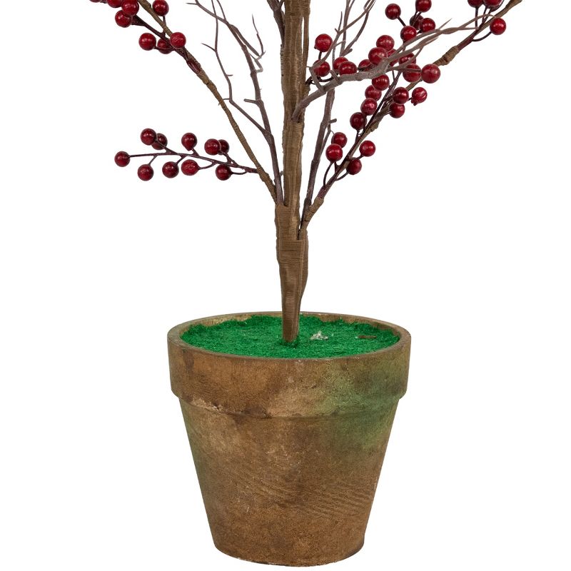 Northlight Potted Berry Artificial Christmas Twig Tree - Unlit - 4', 5 of 6
