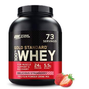 Optimum Nutrition, Gold Standard 100% Whey Protein Powder, Delicious Strawberry, 4.99lb