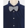 INSPIRE CHIC Men's Pre-Tied Adjustable Strap Solid Color Knitted Bow Ties - 2 of 4