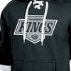 NHL Los Angeles Kings Men's Long Sleeve Hooded Sweatshirt with Lace - 3 of 3