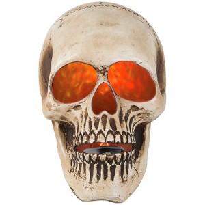 Halloween Express  10 in Skull Fire & Ice Blazing Scenes Decoration - 1 of 1