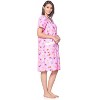 Casual Nights Women's Snap front House Dress Short Sleeve Woven Duster Housecoat Lounger Robe - 2 of 4