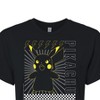 Women's - Pokémon - Pikachu Outline Art Cropped Graphic T-Shirt - 2 of 4
