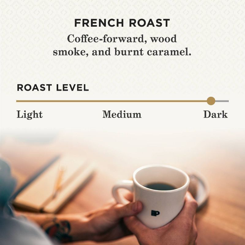 Peet's French Dark Roast Coffee - Keurig K-Cup Pods, 3 of 11
