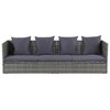 vidaXL Patio Bed Gray 78.7 in.x23.6 in. Poly Rattan - 2 of 4