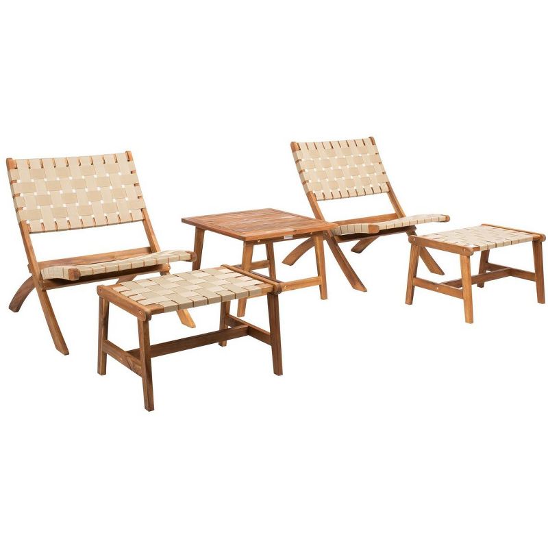 Darryl Patio Outdoor Chair and Ottoman Set  - Safavieh, 4 of 10