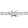 EVERLY JEWELRY | Sterling Silver 9 1/2 CT DEW Created White Moissanite Tennis Bracelet, 7-inch - 4 of 4