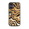 MyBat Design Lab Series Case for iPhone 16 Plus- Groovy Golden Swirls - 3 of 3