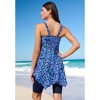 Swim 365 Women's Plus Size Longer-Length Tankini Top - 3 of 4