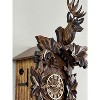 Eight Day Hunter's Cuckoo Clock – 15 in Hand-carved Maple Leaves & Rifles – Traditional Design By River City Clocks - 4 of 4