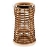 Northlight Rattan Tapered Glass Candle Lantern with Jute Handle - 12.75" - 4 of 4