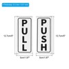 Unique Bargains PVC Self-Adhesive Waterproof Store Shops Push Pull Door Sign 2 Set - 2 of 4