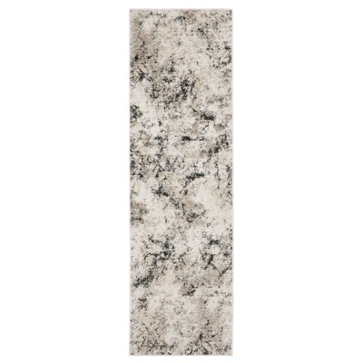 Nirvan Industrial Abstract Indoor Area Rug Gray/ivory - Captiv8e