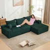 Oversized 110-Inch Modular Sectional Sofa with Corduroy Fabric, Deep Seats, No Assembly Required, for Living Room, Apartment, Bedroom - 3 of 4