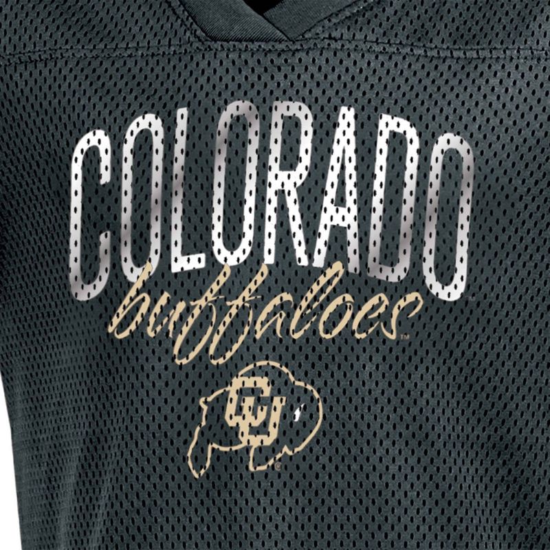 NCAA Colorado Buffaloes Girls&#39; Mesh T-Shirt Jersey, 3 of 4