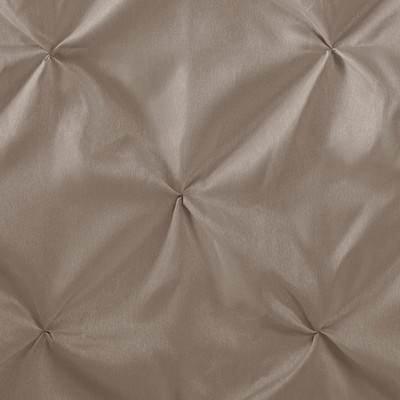 Taupe Tufted Polyester Hollywood Glam Shower Curtain