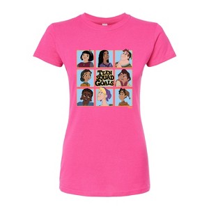 Women's - Disney - Teen Squad Goals Grid Fitted Graphic T-Shirt - 1 of 3