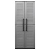 Garden Storage Cabinet Gray and Black 40.2"x14.6"x33.1" PPvidaXL - 4 of 4