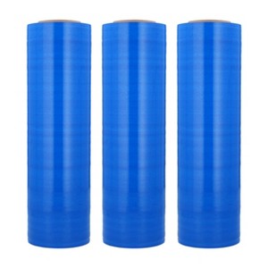 PSBM 1 Roll 20 in. x 5000 Ft. x 80 Gauge Opaque Blue Cast Hand Machine Stretch Wrap - 1 of 1