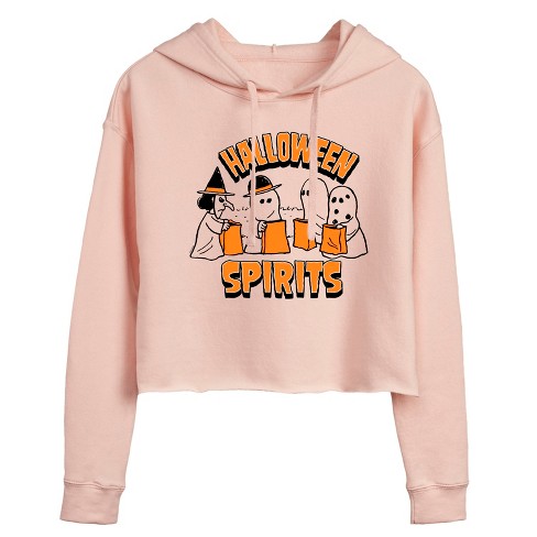 Women's - Peanuts -  Cropped Graphic Hoodie - image 1 of 4